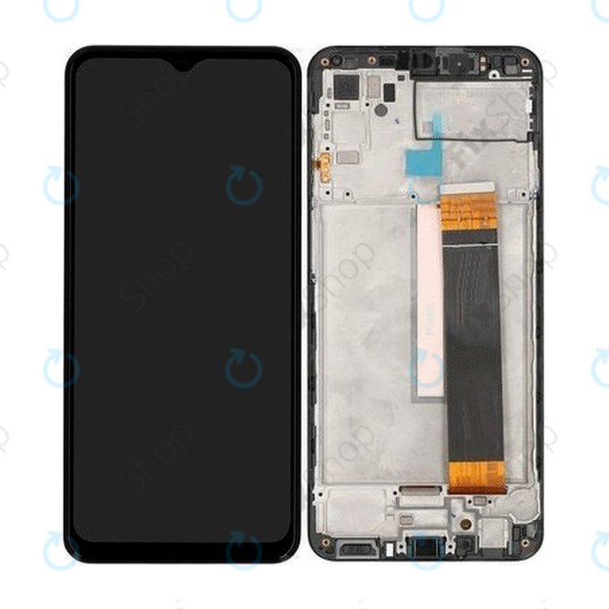 Wyświetlacz do Samsung M33 5G M336B, Ekran dotykowy z ramką, Czarny, Black, TFT