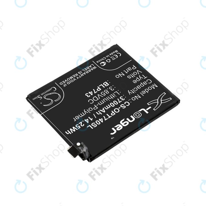 Bateria dla OnePlus 7T, 3700mAh, Li-Pol, 3.85 V, BLP743, HQ
