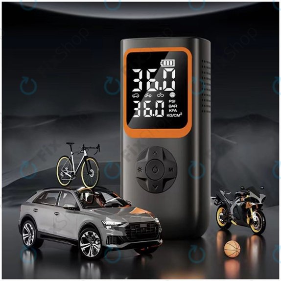 Przenosny elektryczny kompresor powietrza z akcesoriami (11.1V, 2000mAh)