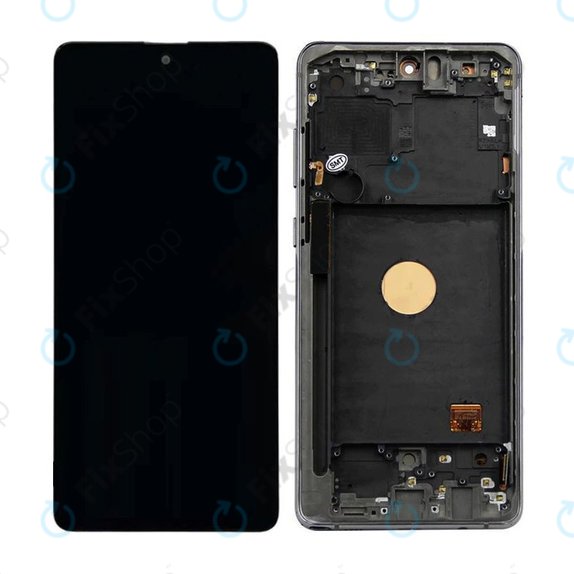 Wyświetlacz OLED do Samsung Galaxy Note 10 Lite N770F, Ekran dotykowy z ramką, Aura Black