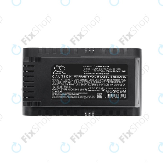 Bateria do Samsung Jet 75, 75 Multi, 75 Premium, VS70, 90, VS9000, VCA-SBT90, VCA-SBT90E, DJ96-00221A, Li-Ion, 21,6V 2000mAh, HQ