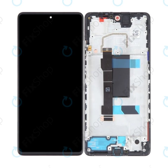 Wyświetlacz OLED do Xiaomi Redmi Note 12 Pro 5G, Ekran dotykowy z ramką, Midnight Black