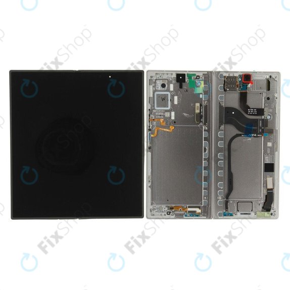 Wyświetlacz LCD + ekran dotykowy + ramka do Samsung Z Fold 7 F966B, Silver Shadow, GH82-37548A, Genuine Service Pack