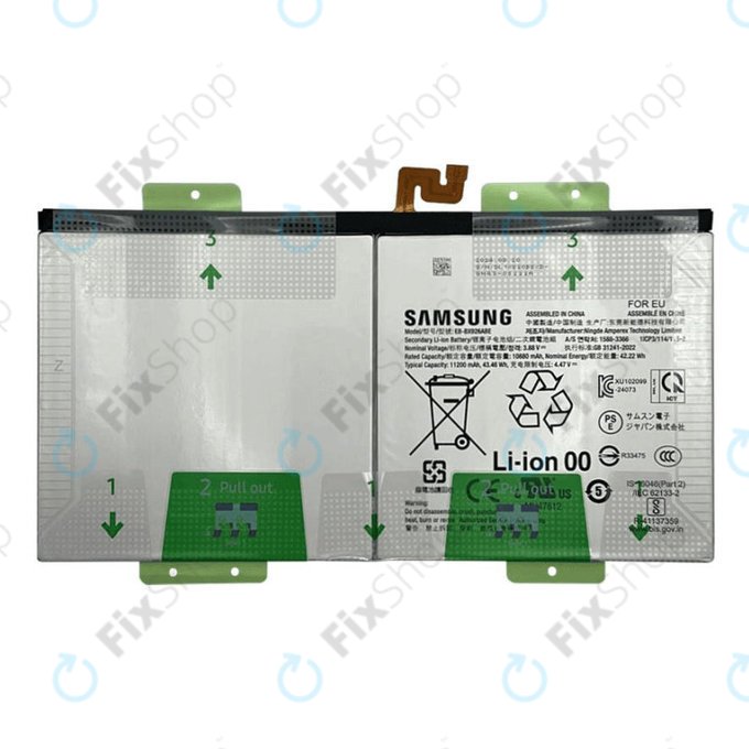 Bateria do Samsung Tab S10 Ultra X920, X926B, EB-BX926ABE, 11200mAh, GH82-35940A, Genuine Service Pack