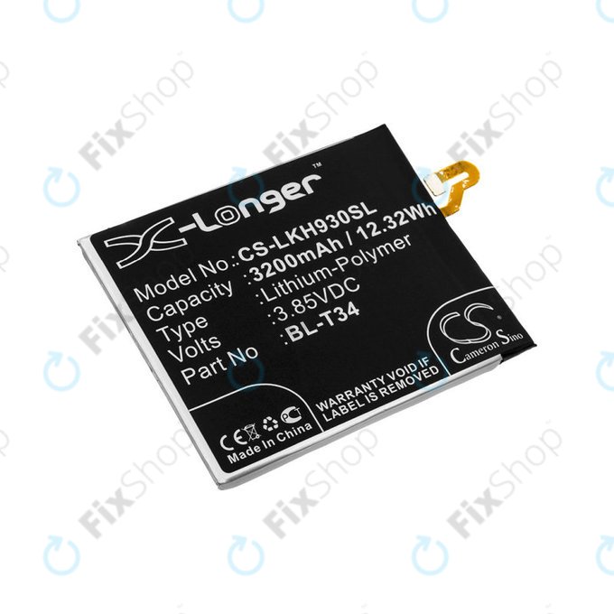 Bateria do LG H930, V30, V35, 3200mAh, Li-Pol, 3.85V, BL-T34, HQ