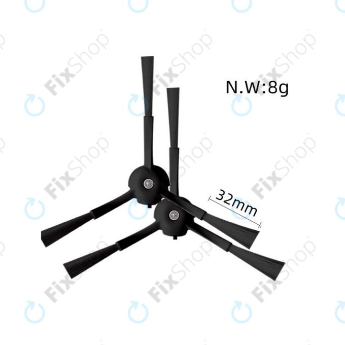 Zestaw części zamiennych do Xiaomi Roborock S8, S8+, S8 Pro Ultra (1 para szczotek głównych, 2x Filtr, 2x Szczotka boczna – czarna, 2x Ściereczka mopująca, 2x Worek na kurz)