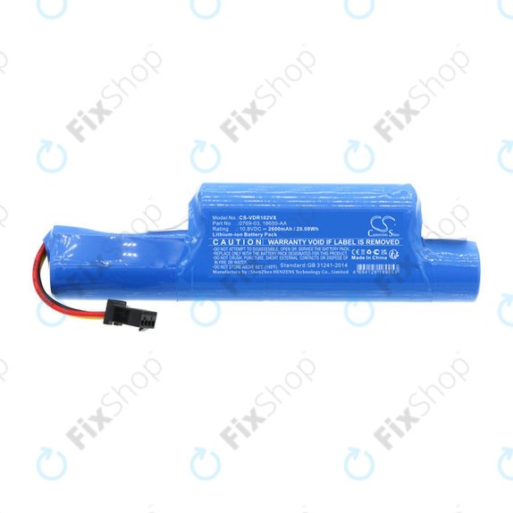 Bateria do Vileda Vr102, 201, 303, One, 2600mAh, Li-ion, 10.8V, 0769-03, HQ