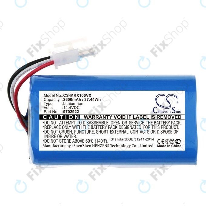 Bateria do Miele Scout RX1, 9702922, Li-Ion, 14,4V 2600mAh, HQ