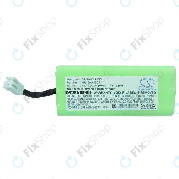 Bateria do Philips Easystar FC8800, FC8802, NR49AA800P, Ni-MH, 14,4V 800mAh, HQ