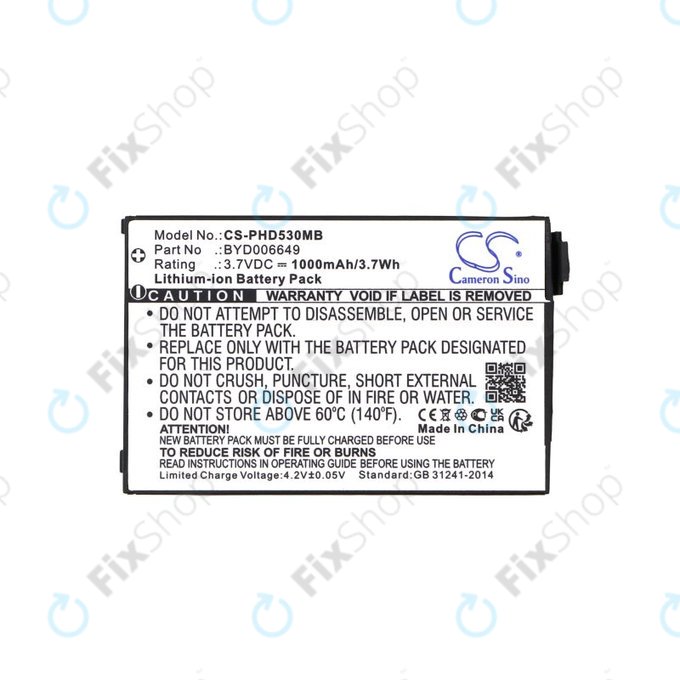 Bateria do Philips Avent Eco SCD535 DECT, 1000mAh, Li-Ion, 3.7V, BYD001743, HQ