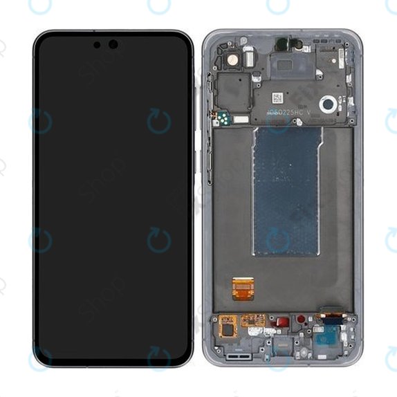 Wyświetlacz OLED do Samsung Galaxy A56 A566E, Ekran dotykowy z ramką, Awesome Graphite