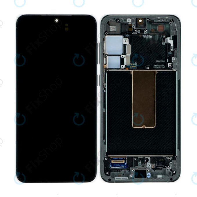 Wyświetlacz OLED do Samsung S23 Plus S916B, Ekran dotykowy z ramką, Phantom Black
