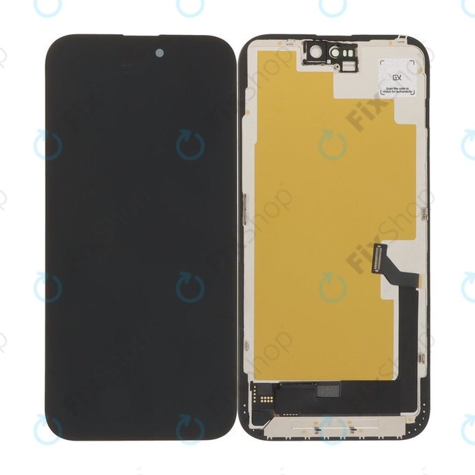 Wyświetlacz Hard OLED dla iPhone 15 Plus, Ekran dotykowy z ramką, FixPremium