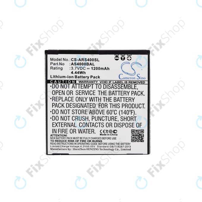 Bateria do Aligator S4000 Duo, 1200mAh, Li-Ion, 3.7V, AS4000BAL, HQ