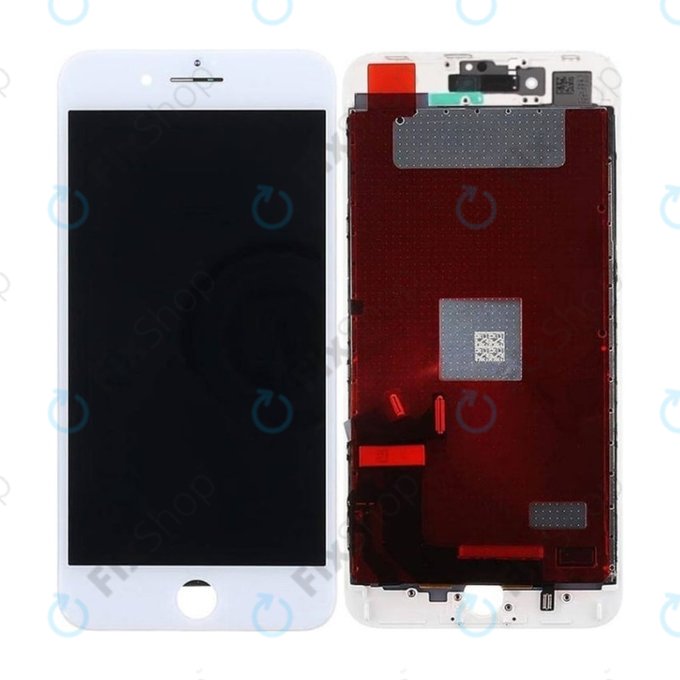 Wyświetlacz In-Cell dla iPhone 8 Plus, White, Ekran dotykowy z ramką, FixPremium