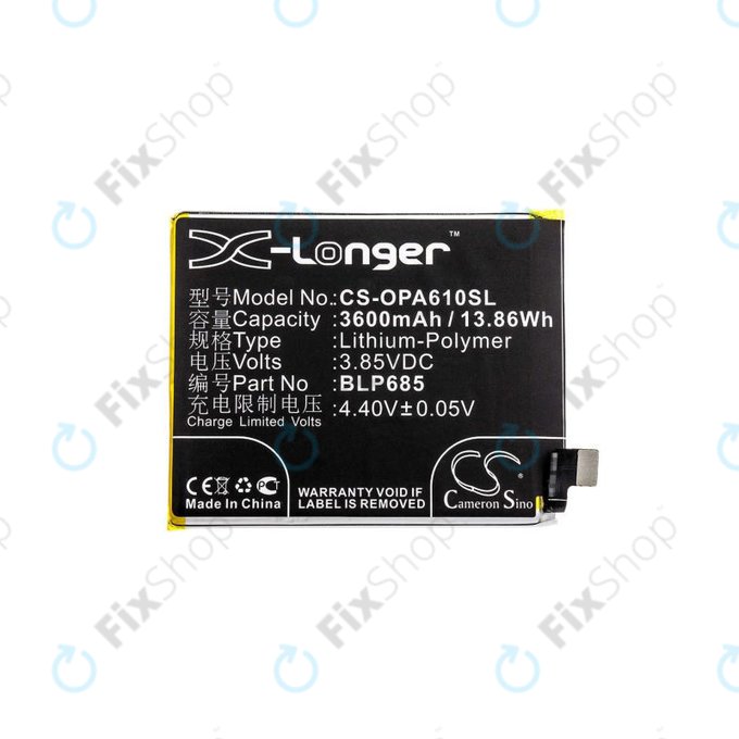 Bateria do OnePlus 6T A6010, A6013, 7 GM1901, GM1903, BLP685, 3600mAh, HQ