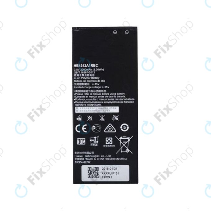 Bateria do Huawei Y6, HB4342A1RBC, 2200mAh