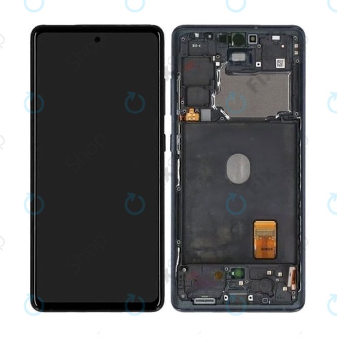Wyświetlacz OLED do Samsung S20 FE G780F, Ekran dotykowy z ramką, Czarny, Black
