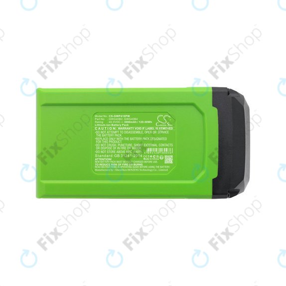 Bateria do AKU tools Greenworks, 3000mAh, Li-Ion, 40V, GWG40B2, HQ