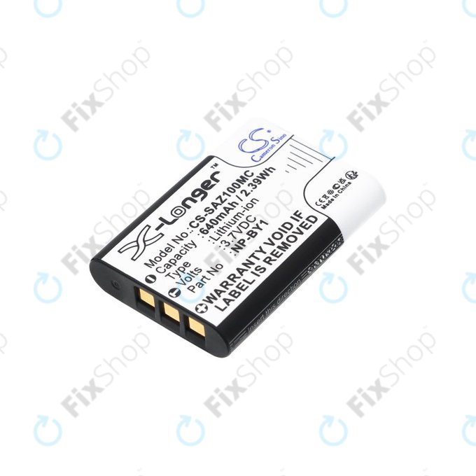 Bateria do Sony HDR-AZ1, 640mAh, Li-Ion, 3.7V, NP-BY1, HQ