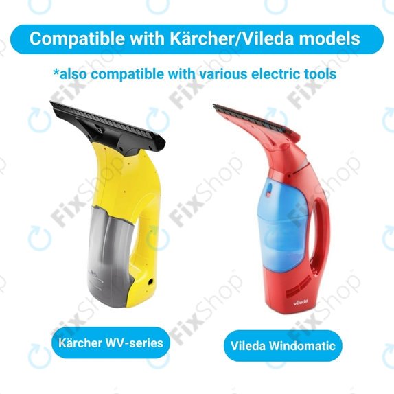 Bateria do Karcher WV1, WV2, WV2 Plus, WV2 Premium, WV50 Plus, WV70 Plus, INR18650, Li-Lon, 3.7V, 2900mAh, HQ