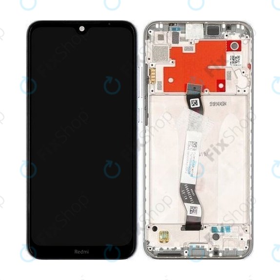 Wyświetlacz do Xiaomi Redmi Note 8T, Ekran dotykowy z ramką, 5600020C3X00, Moonlight White, Genuine Service Pack
