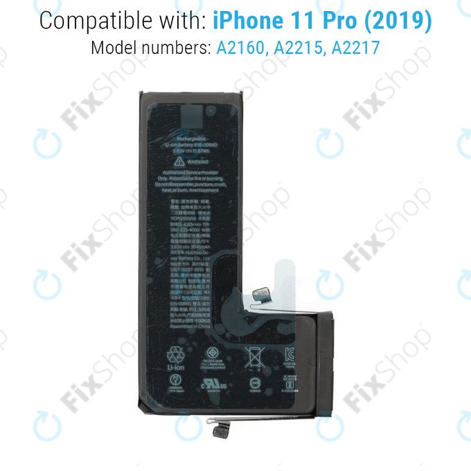 Bateria dla iPhone 11 Pro, 3046mAh