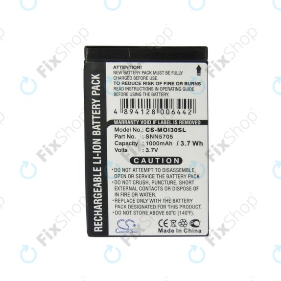 Bateria do Motorola i930, i920, i95, 1000mAh, Li-Ion, 3.7V, SNN5705, HQ