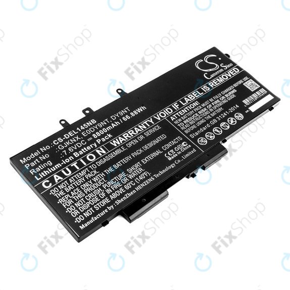Bateria do Dell Latitude 14 5490, Latitude 14 5491, 8800mAh, Li-Ion, 7.6V, 00JWGP, HQ