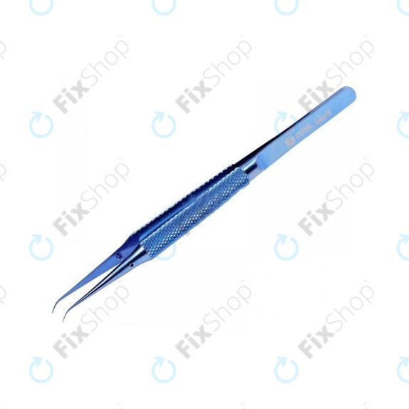 Pęseta z tytanu z zakrzywioną głowicą do precyzyjnego łączenia drutów, 0.1mm, 2UUL BlueT