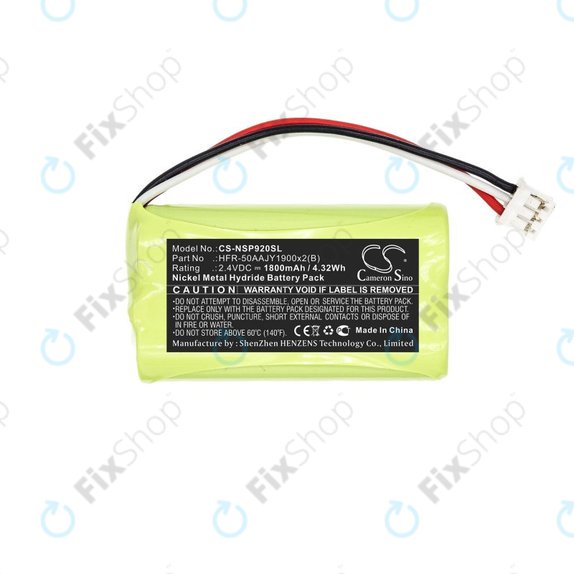 Bateria do Nvidia P2920, Nvidia Shield Game Controller, 1800mAh, Ni-MH, 2.4V, HFR-50AAJY1900x2(B), HQ