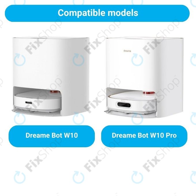 Zestaw części zamiennych do Xiaomi Dreame Bot W10, W10 Pro (2x Szczotki główne, 4x Filtry, 4x Szczotki boczne, 4x Ściereczki mopujące)