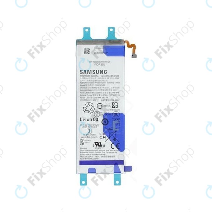 Bateria do Samsung Z Fold 7 F966B, EB-BF967ABE, 2210mAh (Sub), GH82-37549A, Genuine Service Pack