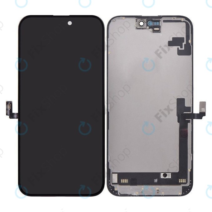 Wyświetlacz Hard OLED dla iPhone 16 Plus, Ekran dotykowy z ramką, FixPremium