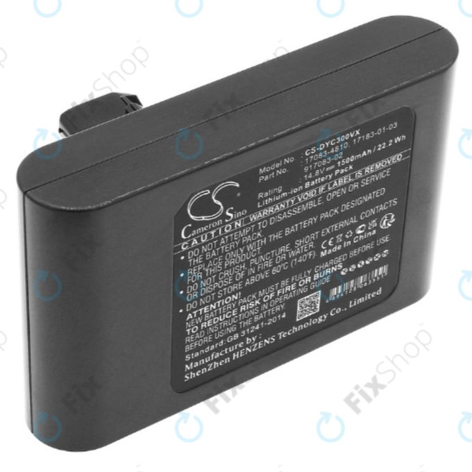 Bateria do Dyson DC30, DC35, 17083-4810, 17183-01-03, 917083-02, Li-Ion, 14,8V 1500mAh, HQ