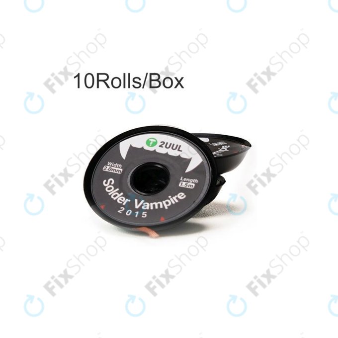 Plecionka do rozlutowywania (20mm × 1.5m), 10szt., 2UUL DW15 Solder Vampire