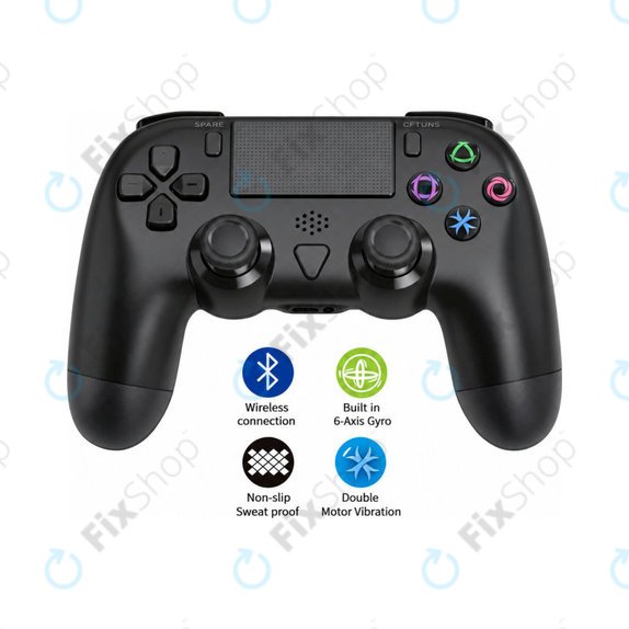 Bezprzewodowy kontroler DualShock 4 (V2) do Sony PlayStation 4, Slim, Pro, Czarny