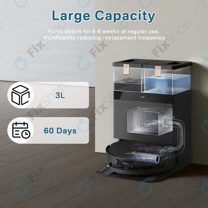 Worek na kurz, 4 szt. do Ecovacs Deebot T30c, T50-series, T80-series, X8-series, X9 Pro-series