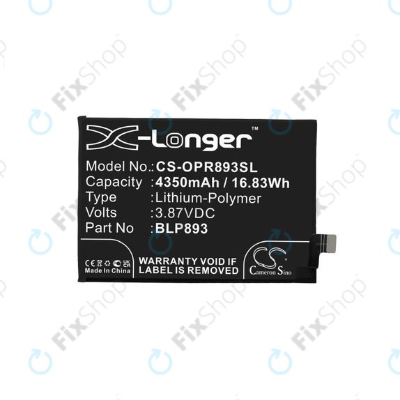Bateria do Realme GT 2 Pro 5G, GT Neo 2 5G, BLP887, 2150mAh, HQ