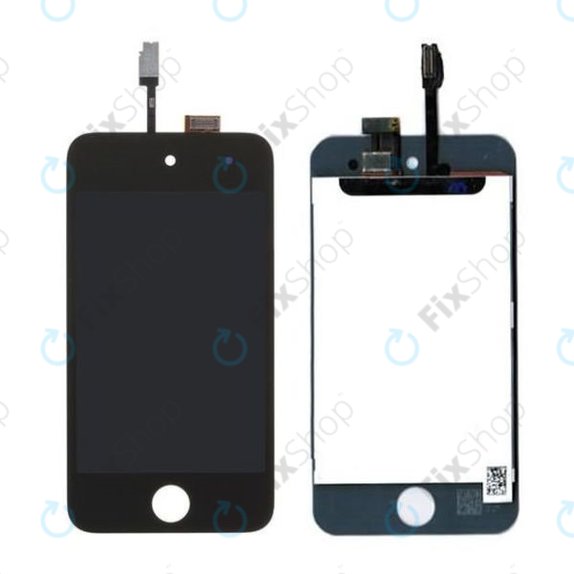 Wyświetlacz LCD dla iPod Touch (4th Gen), Black, Ekran dotykowy z ramką