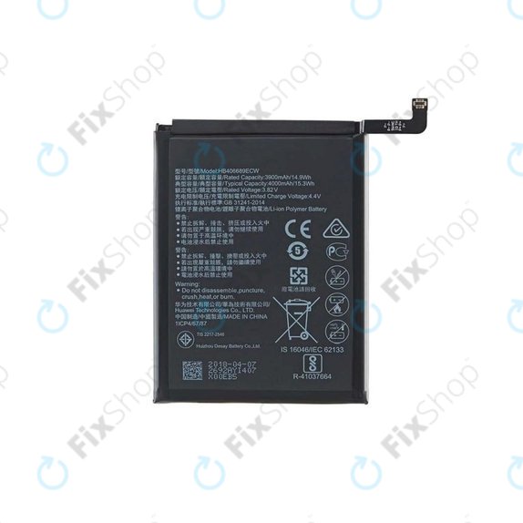 Bateria do Huawei Y9 (2018), Y7 (2019), HB406689ECW, 4000mAh