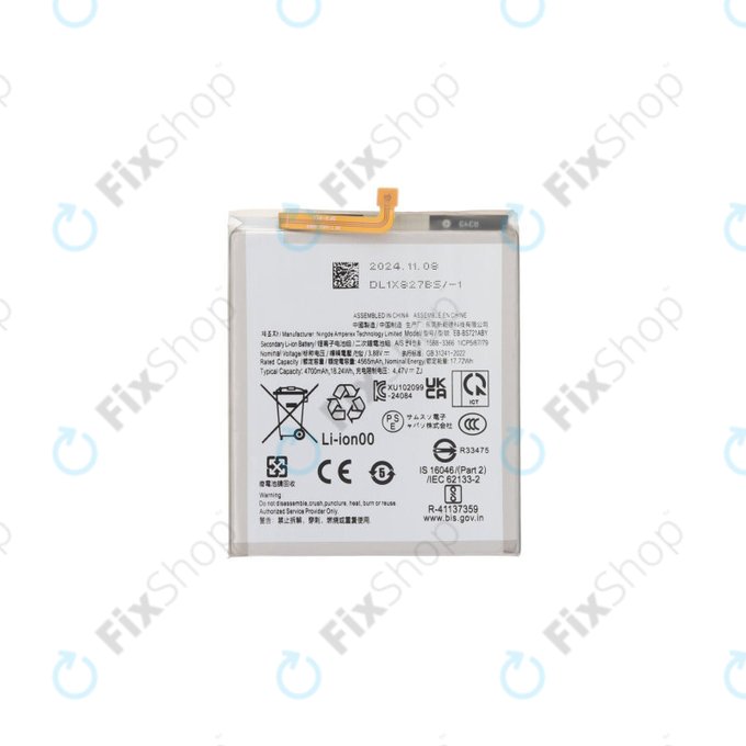 Bateria do Samsung Galaxy S24 FE S721B, EB-BS721, 4700mAh