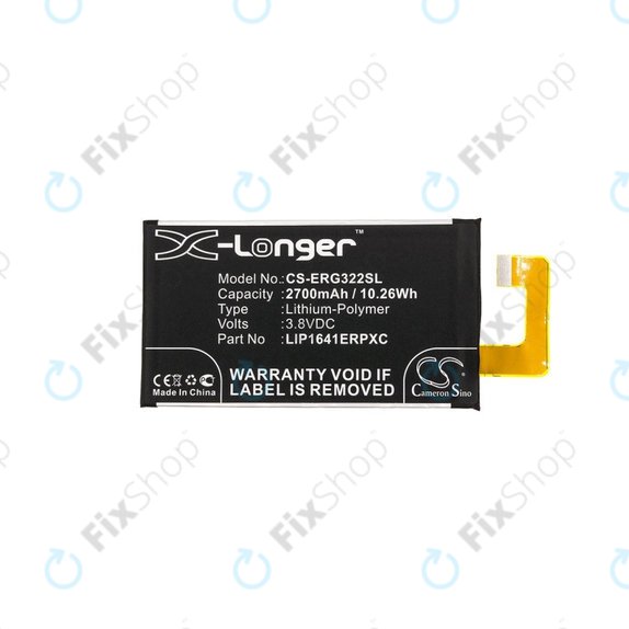 Bateria dla Sony Xperia XA1 Ultra G3221, 2700mAh, Li-Pol, 3.8 V, LIP1641ERPXC, HQ