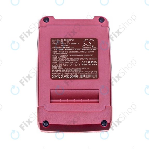 Bateria do Einhell 18V, 45.114.36, Li-Ion, 18.0V, 2000mAh, HQ