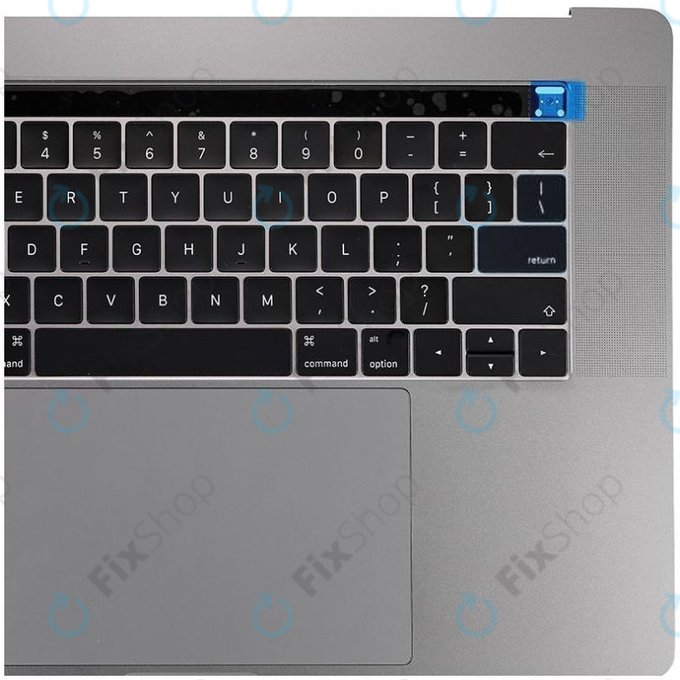 Górna ramka klawiatury z klawiaturą US, mikrofonem, trackpadem i głośnikami do MacBook Pro 15" A1707 (Late 2016 - Mid 2017), Space Gray