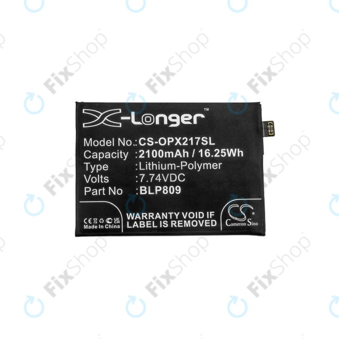 Bateria do Realme Q2 Pro RMX2173, GT Master 5G RMX3363, BLP809, 2100mAh, HQ