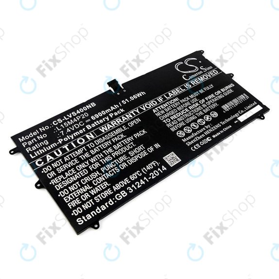 Bateria do Lenovo Yoga 4S, 900S, 6900mAh, Li-Pol, 7.4V, L15M4P20, HQ