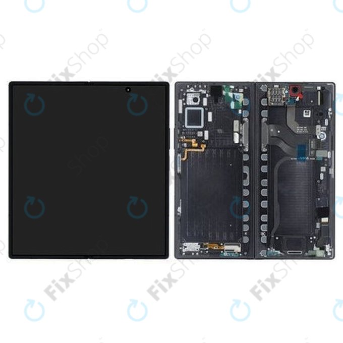 Wyświetlacz OLED dla Samsung Z Fold 7 F966B, Jetblack, Ekran dotykowy z ramką