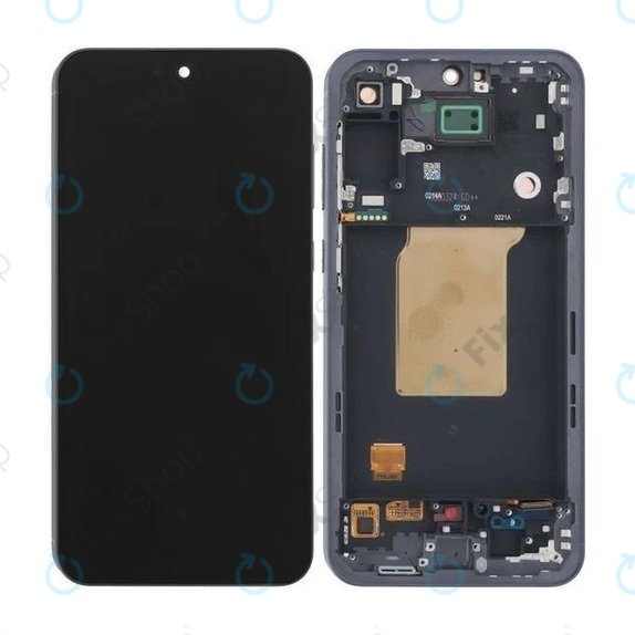 Wyświetlacz do Samsung A55 A556B, Ekran dotykowy z ramką, Awesome Iceblue, TFT