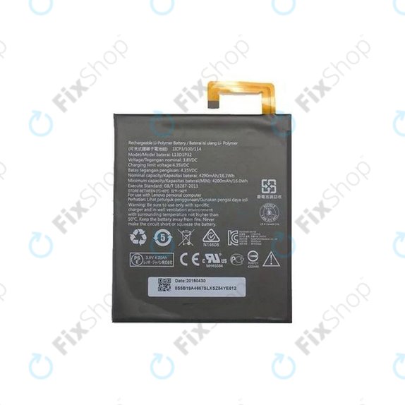 Bateria do Lenovo Tab 2 A8-50, S8-50, L13D1P32, 4290mAh